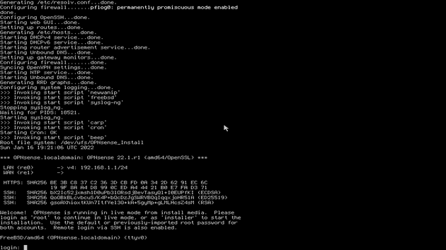 opnsense-first-console
